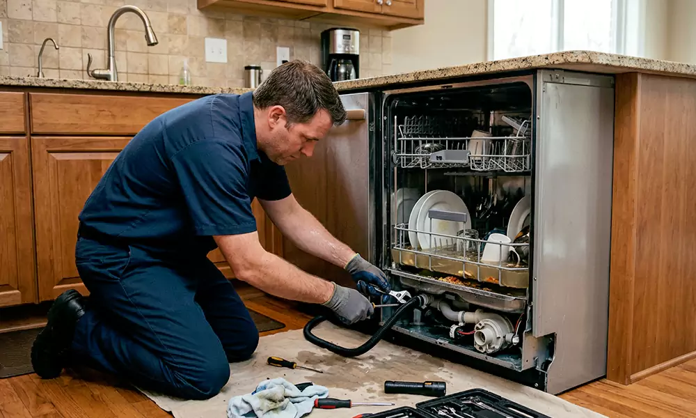 Dishwasher Not Draining Repair in Barnstable, MA