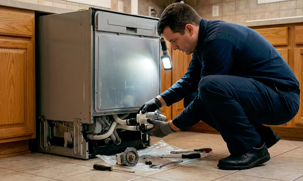 Dishwasher Pump Replacement in Barnstable, MA