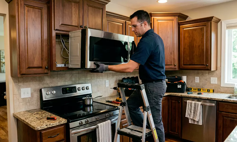 Microwave Installation in Barnstable, MA