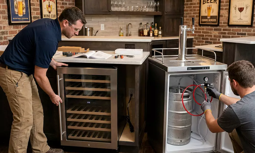 Wine Cooler and Kegerator Installation in Barnstable, MA