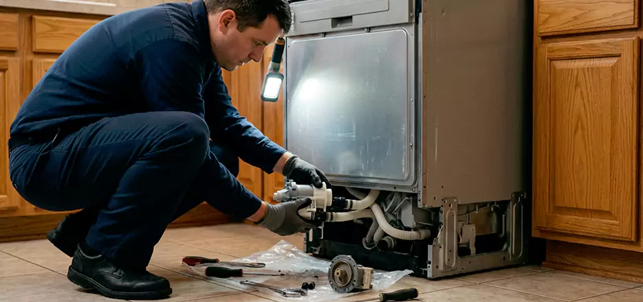 Dishwasher Drain Hose Repair in Barnstable