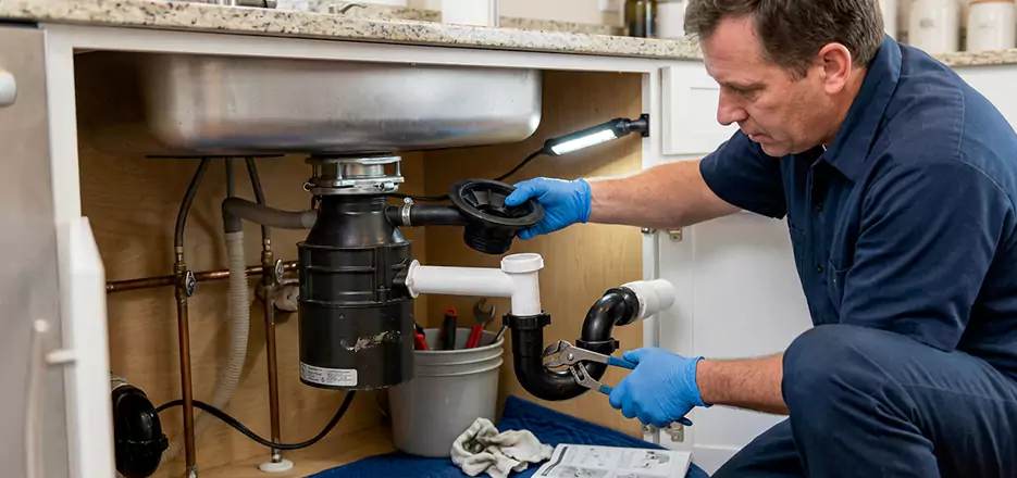 Garbage Disposal Splash Guard and Trap Installation in Barnstable